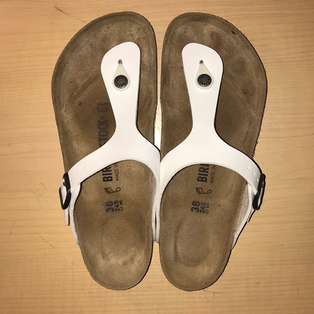 White Thong Birkenstock